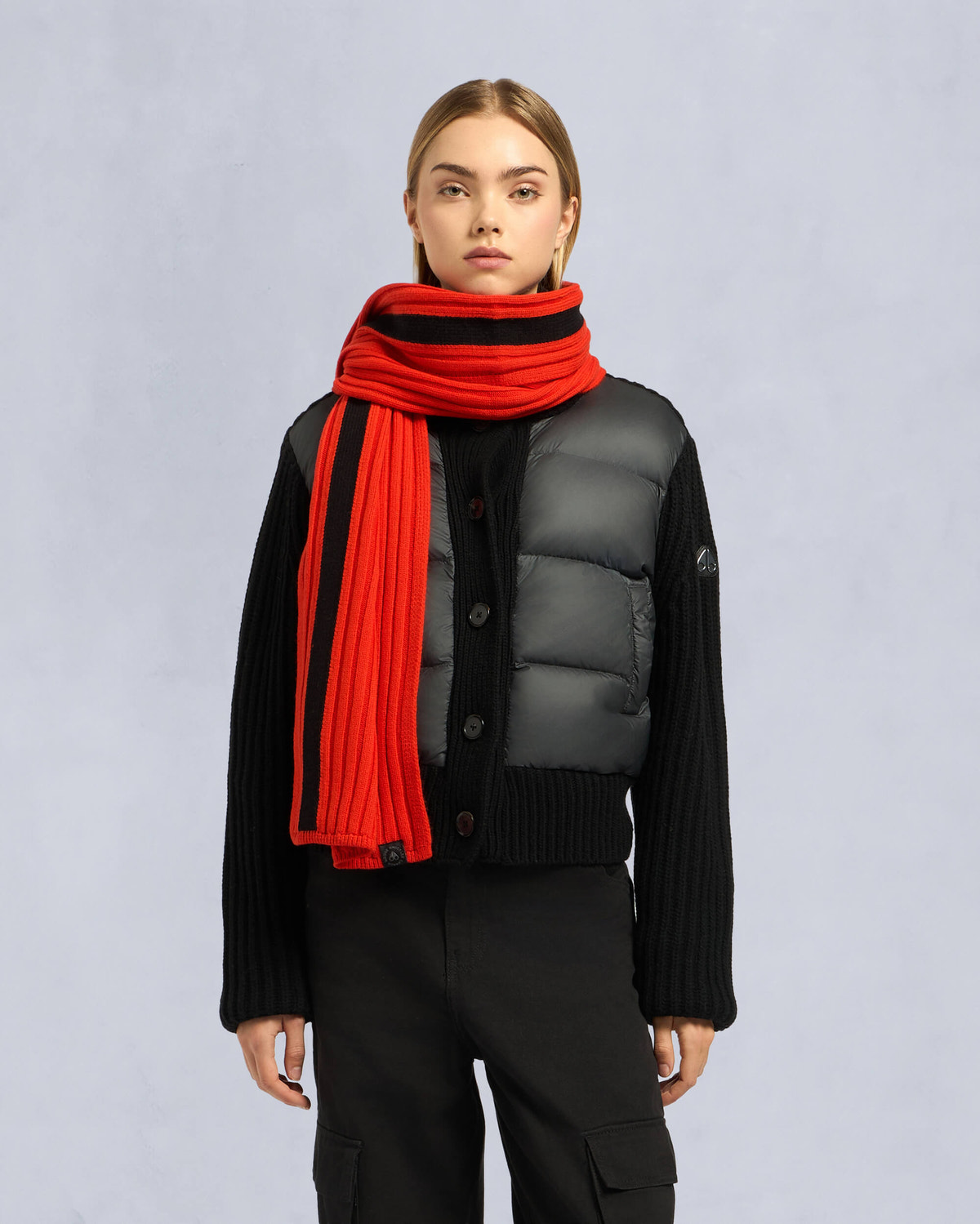 Moose Knuckles - M32LA563 - Verona Scarf - ACCESSORIES - Orange.com - Front