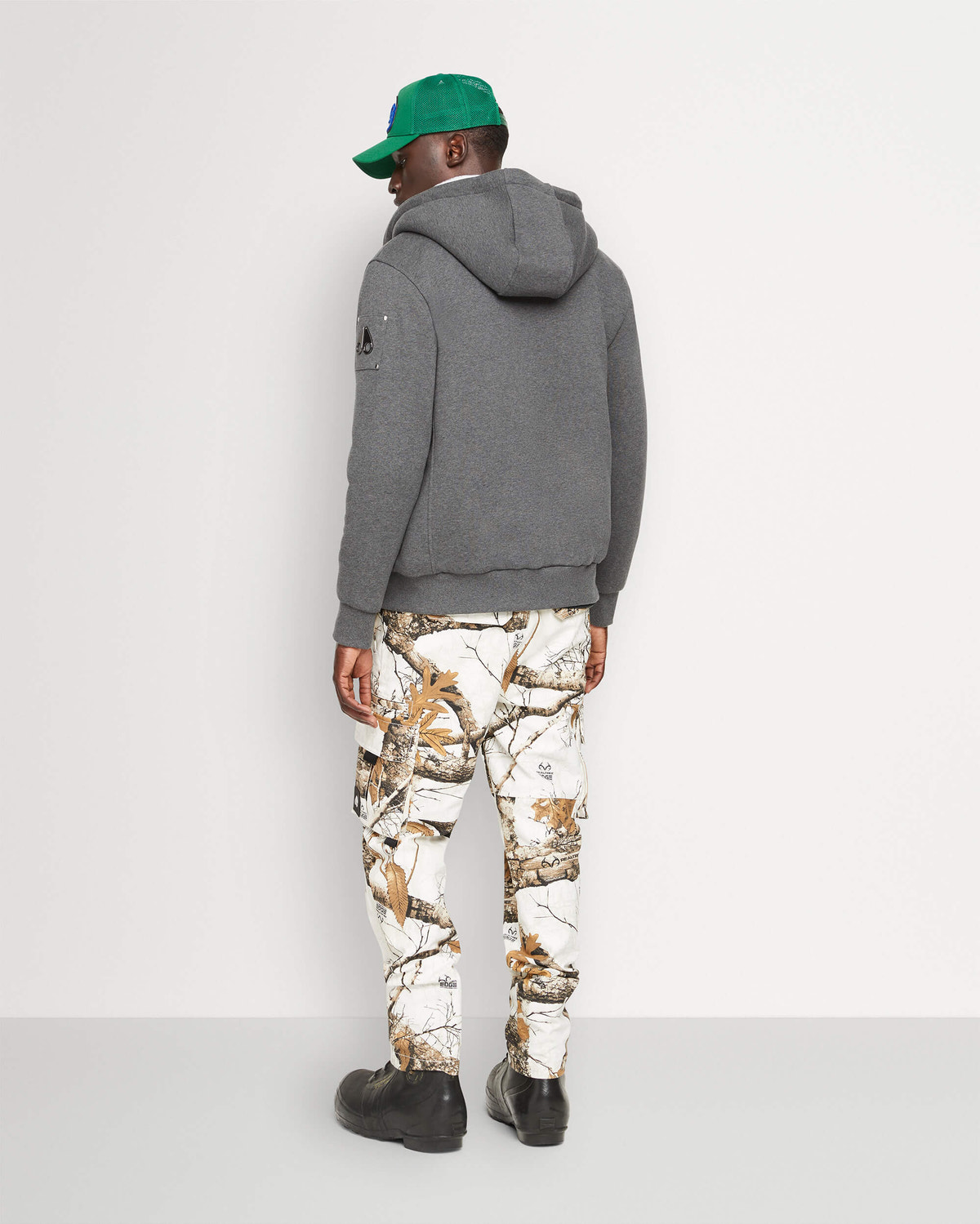 Moose Knuckles - M32MS600 - Classic Bunny - MENS - Charcoal / White Faux Fur - Back