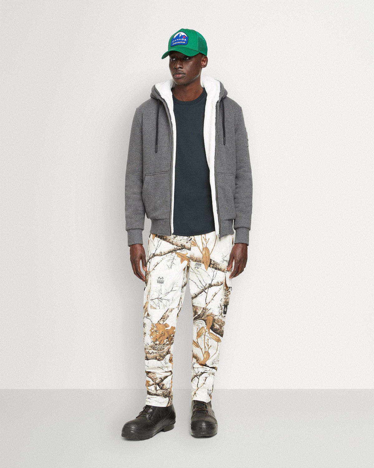 Moose Knuckles - M32MS600 - Classic Bunny - MENS - Charcoal / White Faux Fur - Front Category