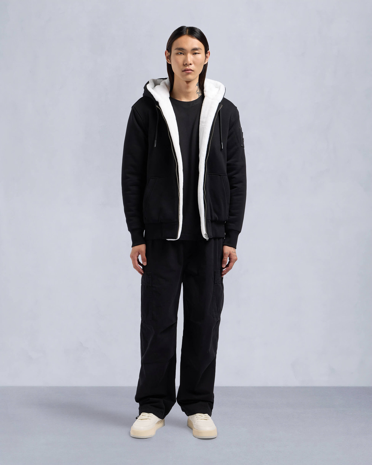 Moose Knuckles - M32MS600 - Classic Bunny - MENS - Black / White Faux Fur - Front Category