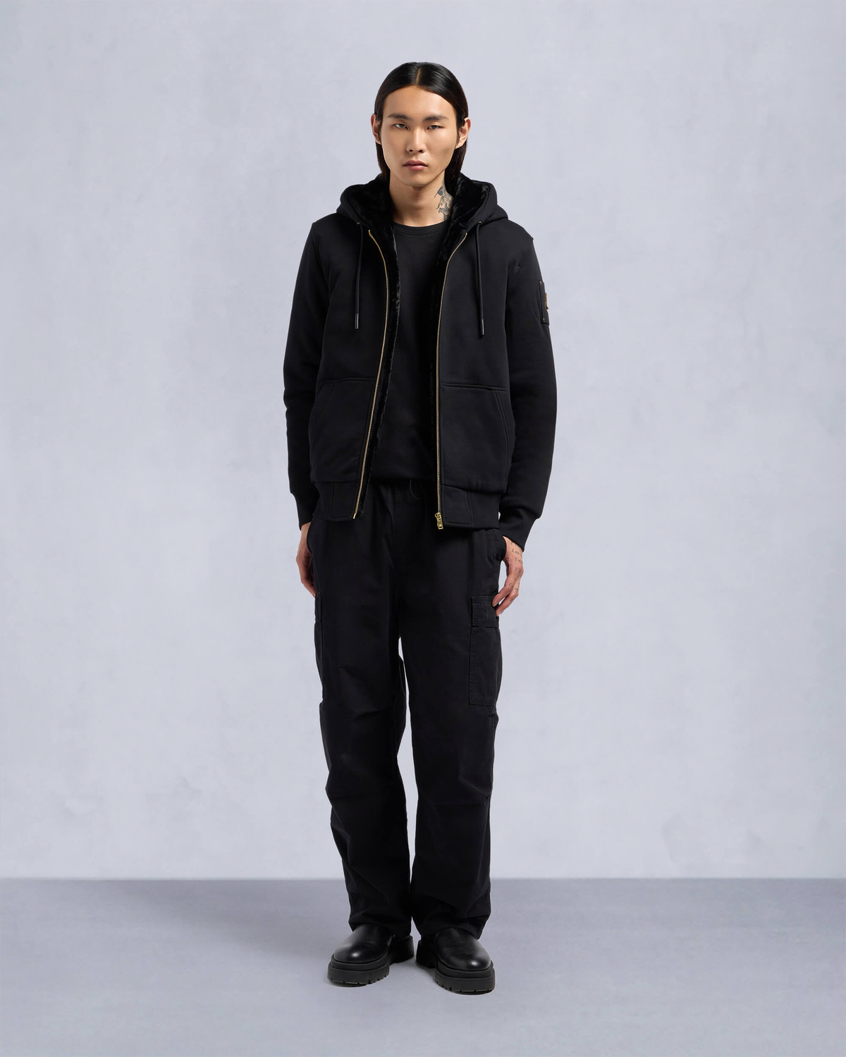 Moose Knuckles - M32MS600G - Linden Bunny - MENS - Black / Black Faux Fur - Front Category