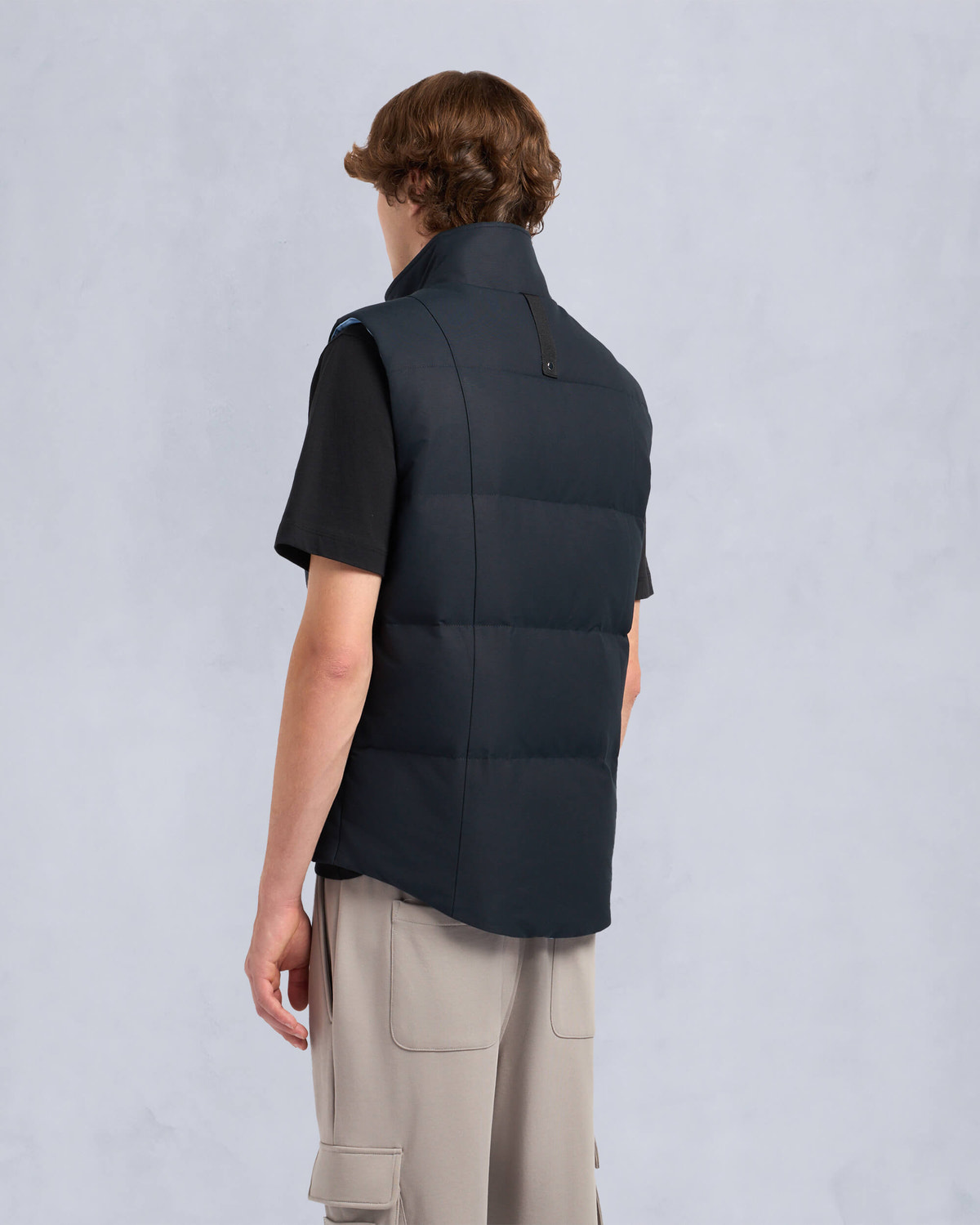 Moose Knuckles - M32MV474H1 - Montreal Tonal Vest - MENS - Navy / rain - Back