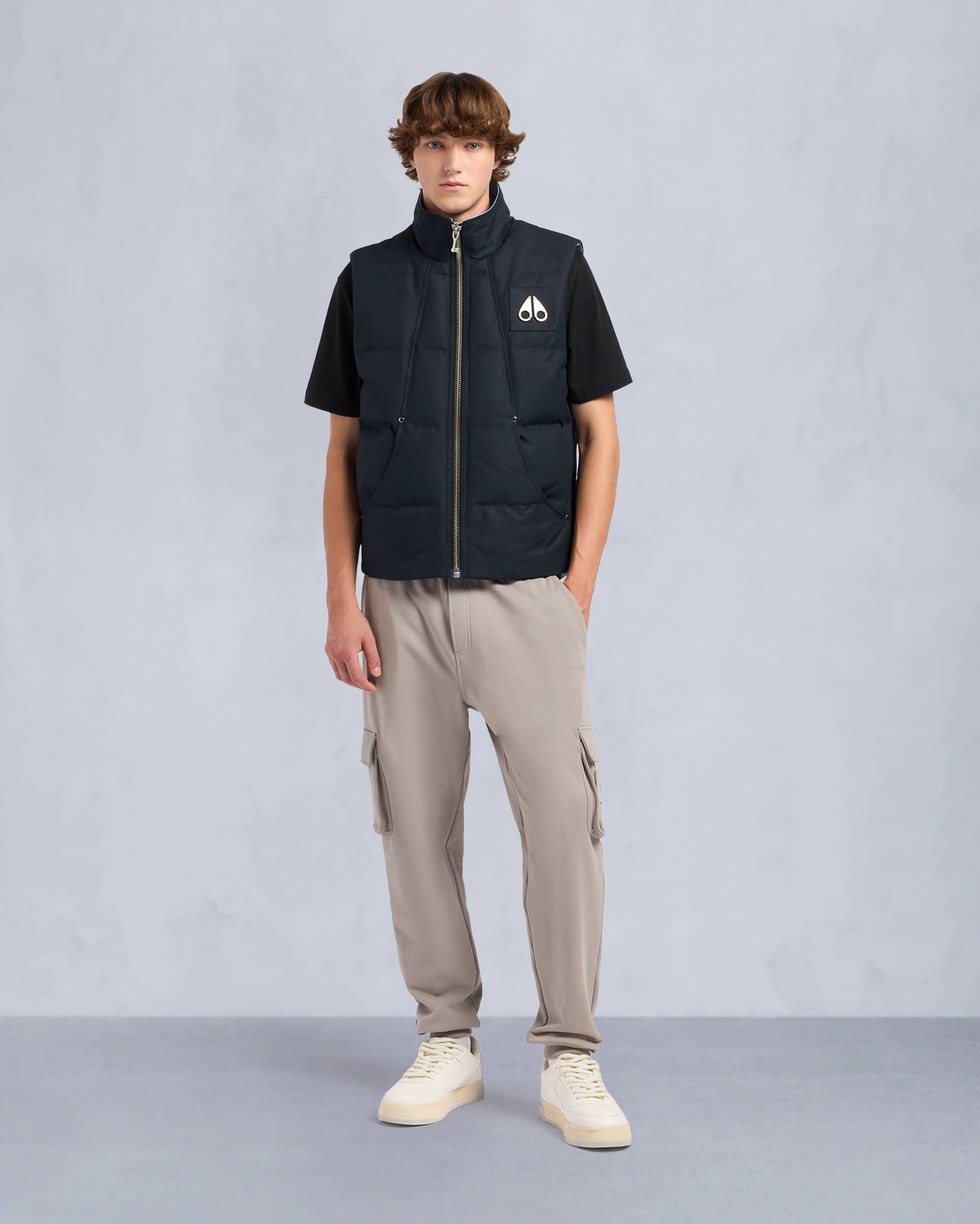 Moose Knuckles - M32MV474H1 - Montreal Tonal Vest - MENS - Navy / rain - Front Category
