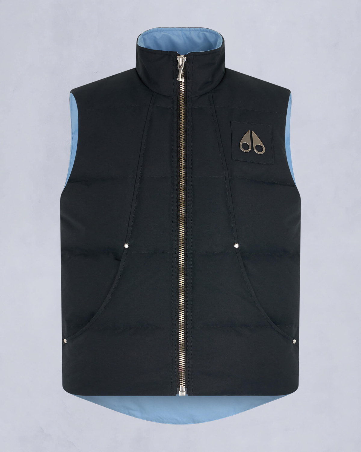 Moose Knuckles - M32MV474H1 - Montreal Tonal Vest - MENS - Navy / rain - GM