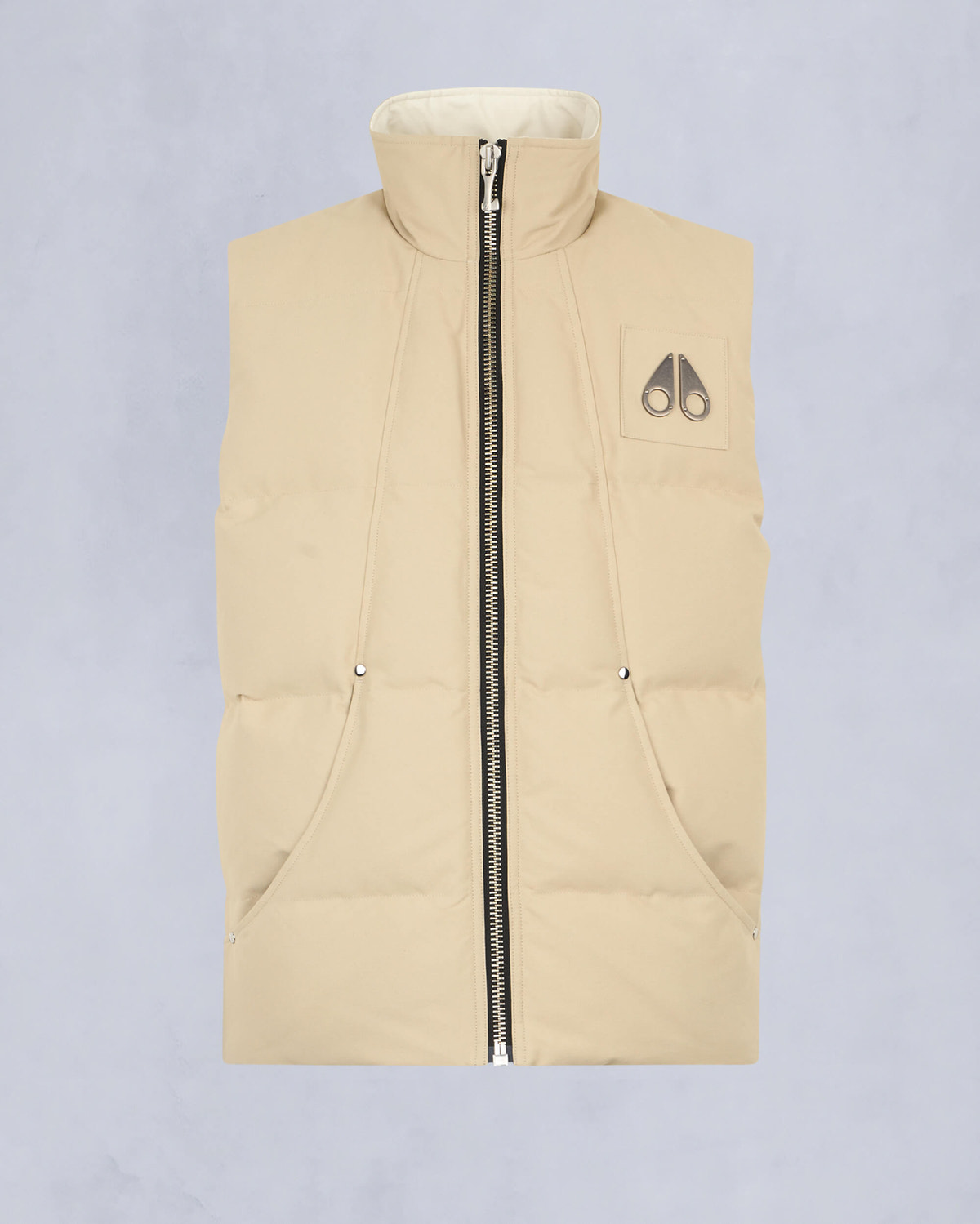 Moose Knuckles Mens Montreal Tonal Vest TANNED W/BONE M32MV474H1 - GM