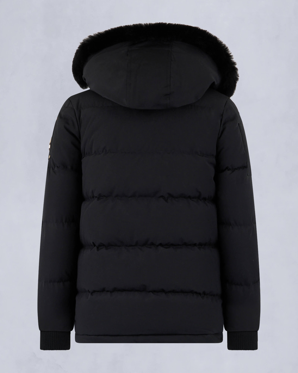 Moose Knuckles - M32UJ193GS - Kids Gold Series Unisex Shearling 3Q Jacket - KIDS - Black / Black Shearling - Detail2