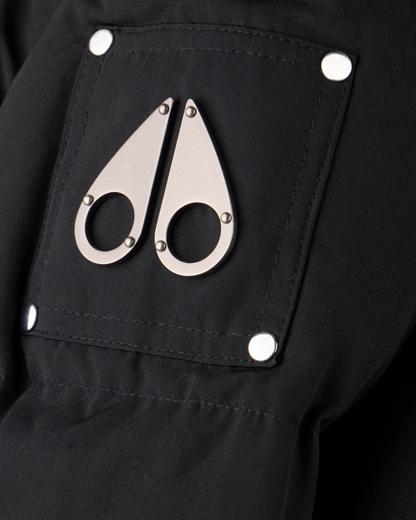 Moose Knuckles - M32UJ193S - Kids Unisex Original Shearling Trim 3Q Jacket - KIDS - Black / Black Shearling - Detail1