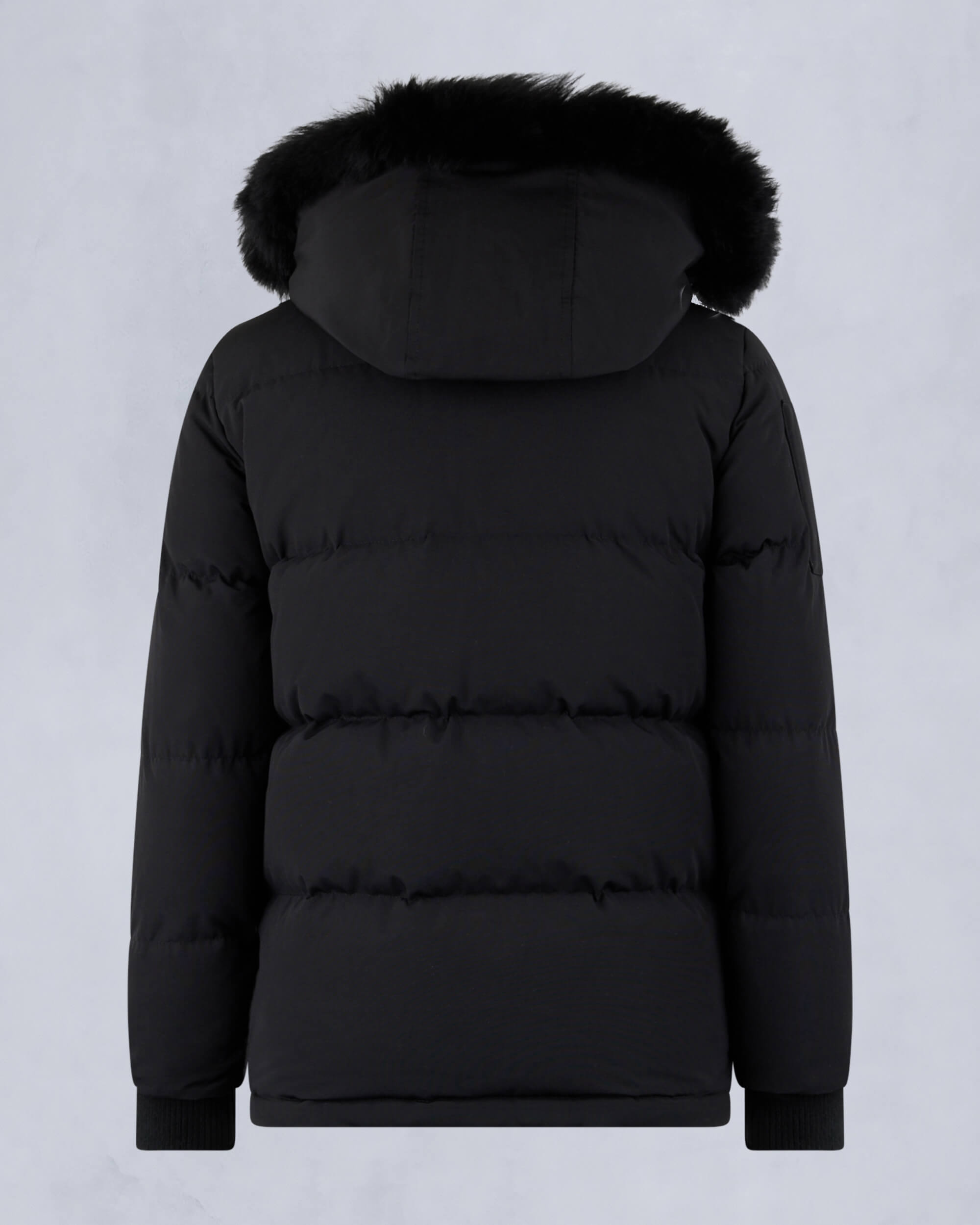 Moose Knuckles - M32UJ193S - Kids Unisex Original Shearling Trim 3Q Jacket - KIDS - Black / Black Shearling - Detail2