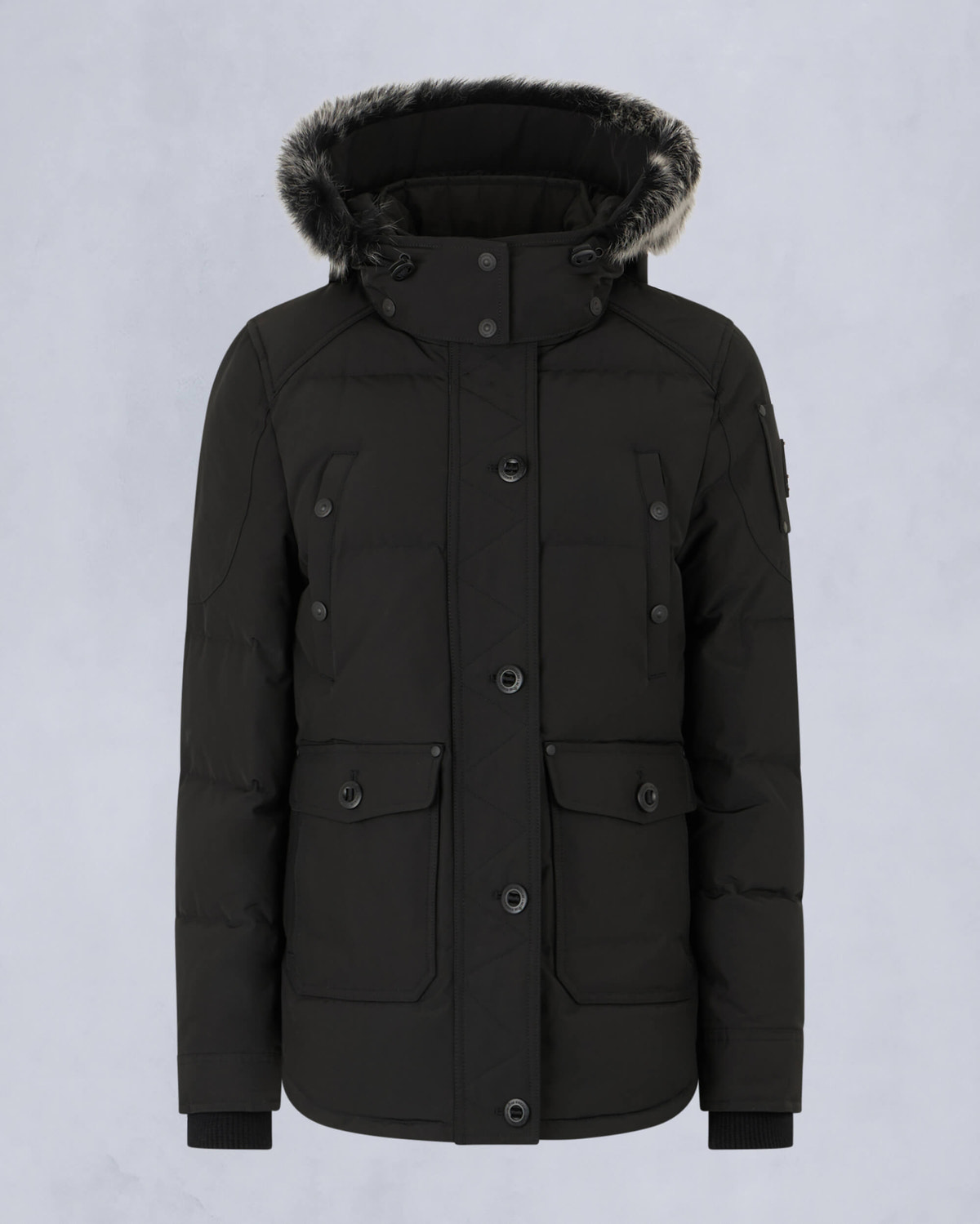 Moose Knuckles - M33LJ113S - Onyx Anguille Shearling Jacket - WOMENS - Black / ice sherling - GM
