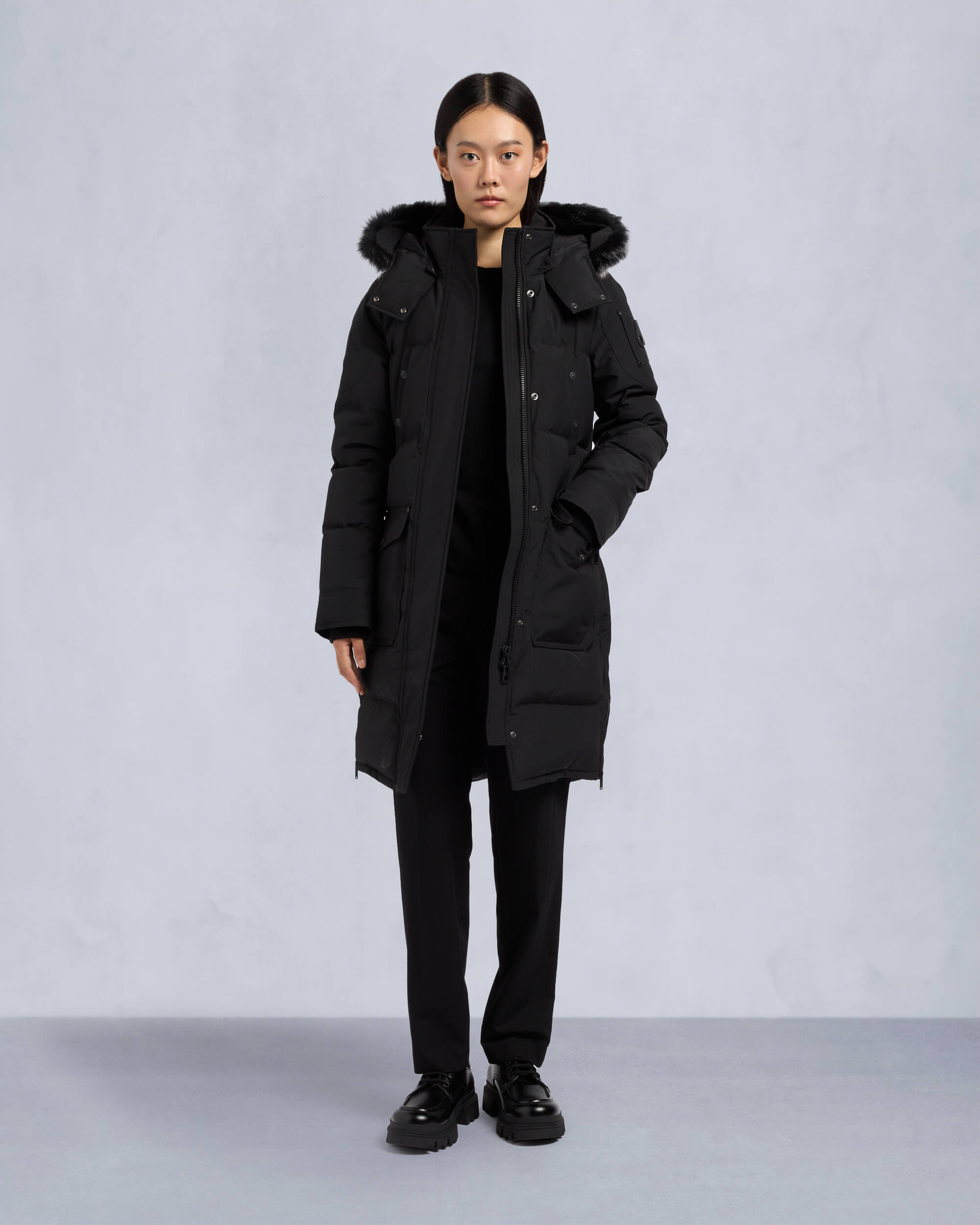 Moose Knuckles - M33LP211S - Onyx Shearling Causapscal Parka - WOMENS - - Front Category