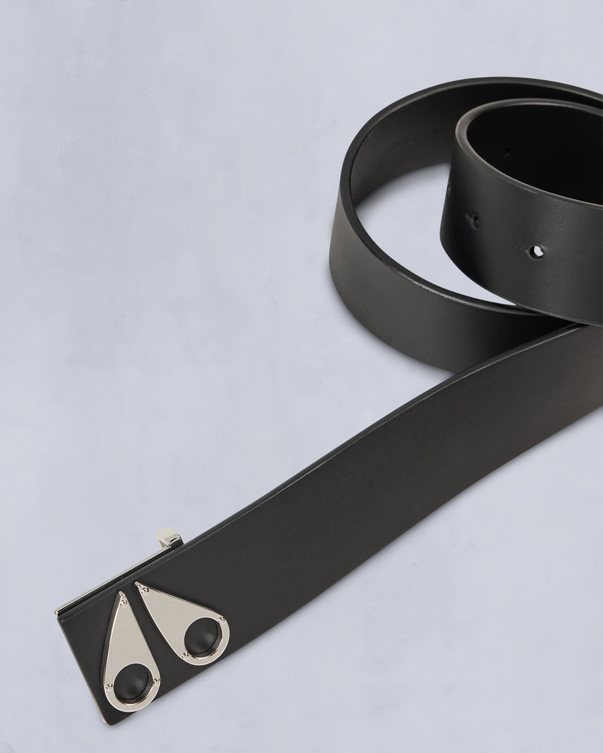 Moose Knuckles - M33MA509 - Logo Icon Belt - ACCESSORIES - Silver - Back