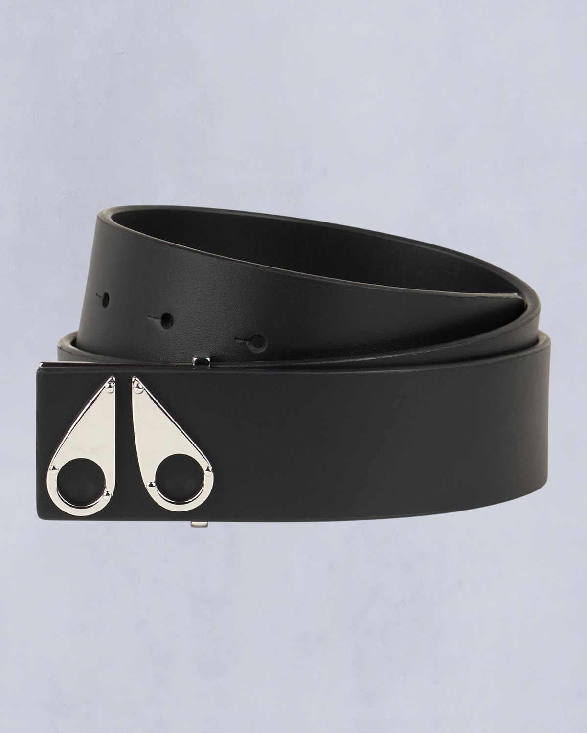 Moose Knuckles - M33MA509 - Logo Icon Belt - ACCESSORIES - Silver - Front Category