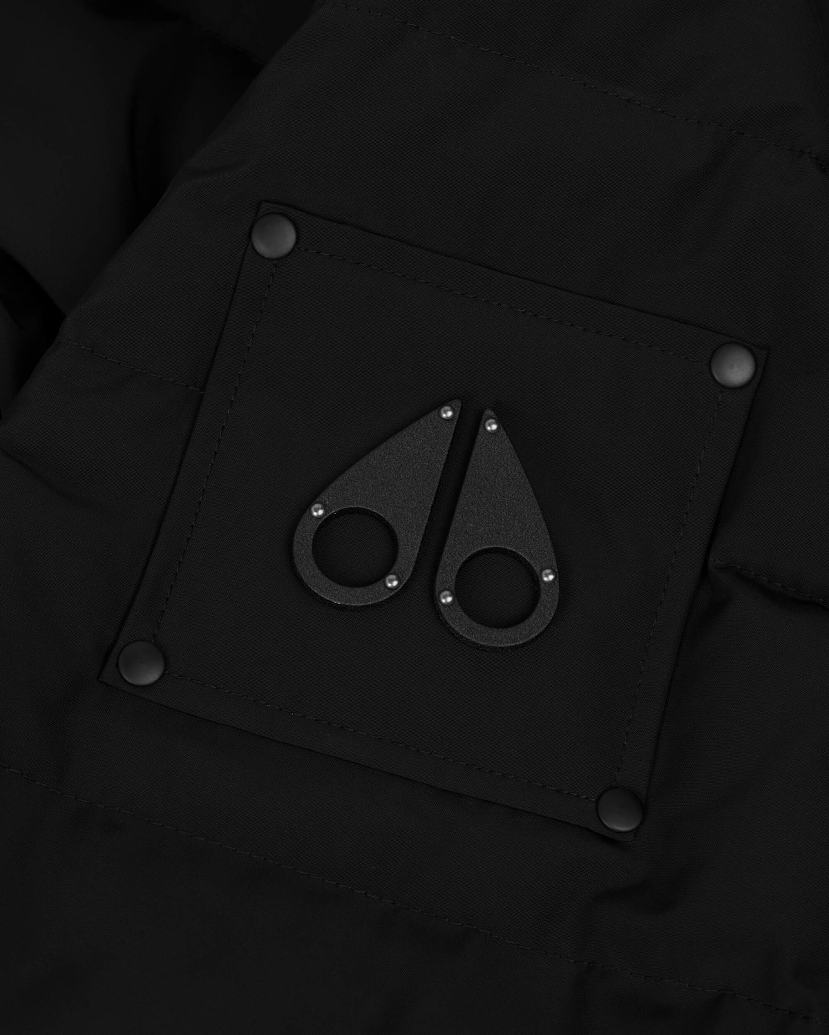 Moose Knuckles - M33MB014S - Onyx Scotchtown Shearling Bomber Jacket - MENS - Black / Black Shearling - Detail1