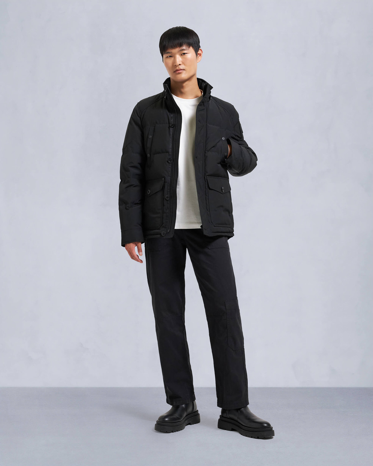 Moose Knuckles - M33MJ122S - Onyx Round Island Shearling Down Jacket - MENS - Black / Black Shearling - Detail3