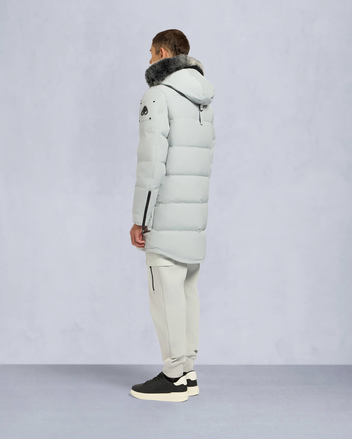 Moose Knuckles - M33MP210S - Onyx Shearling Big Ridge Parka - MENS - Grey birch / ice sgerling - Back