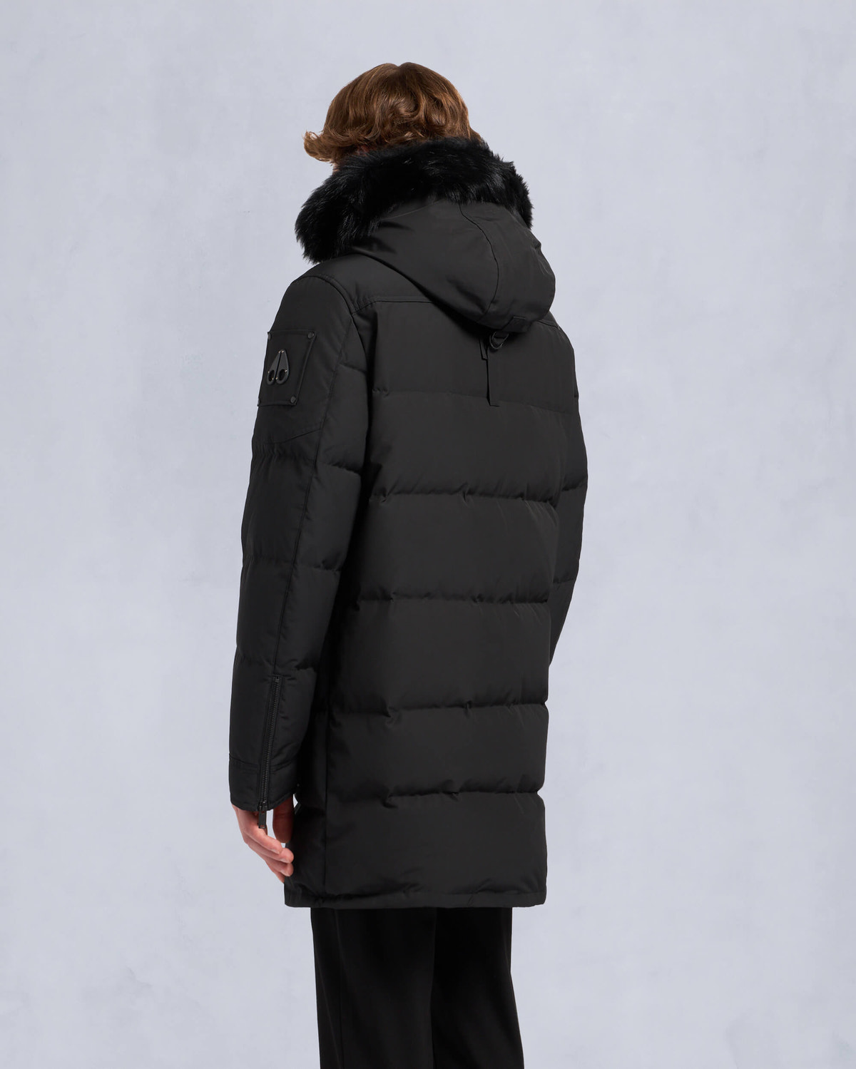 Moose Knuckles - M33MP210S - Onyx Shearling Big Ridge Parka - MENS - Black / Black Shearling - Back