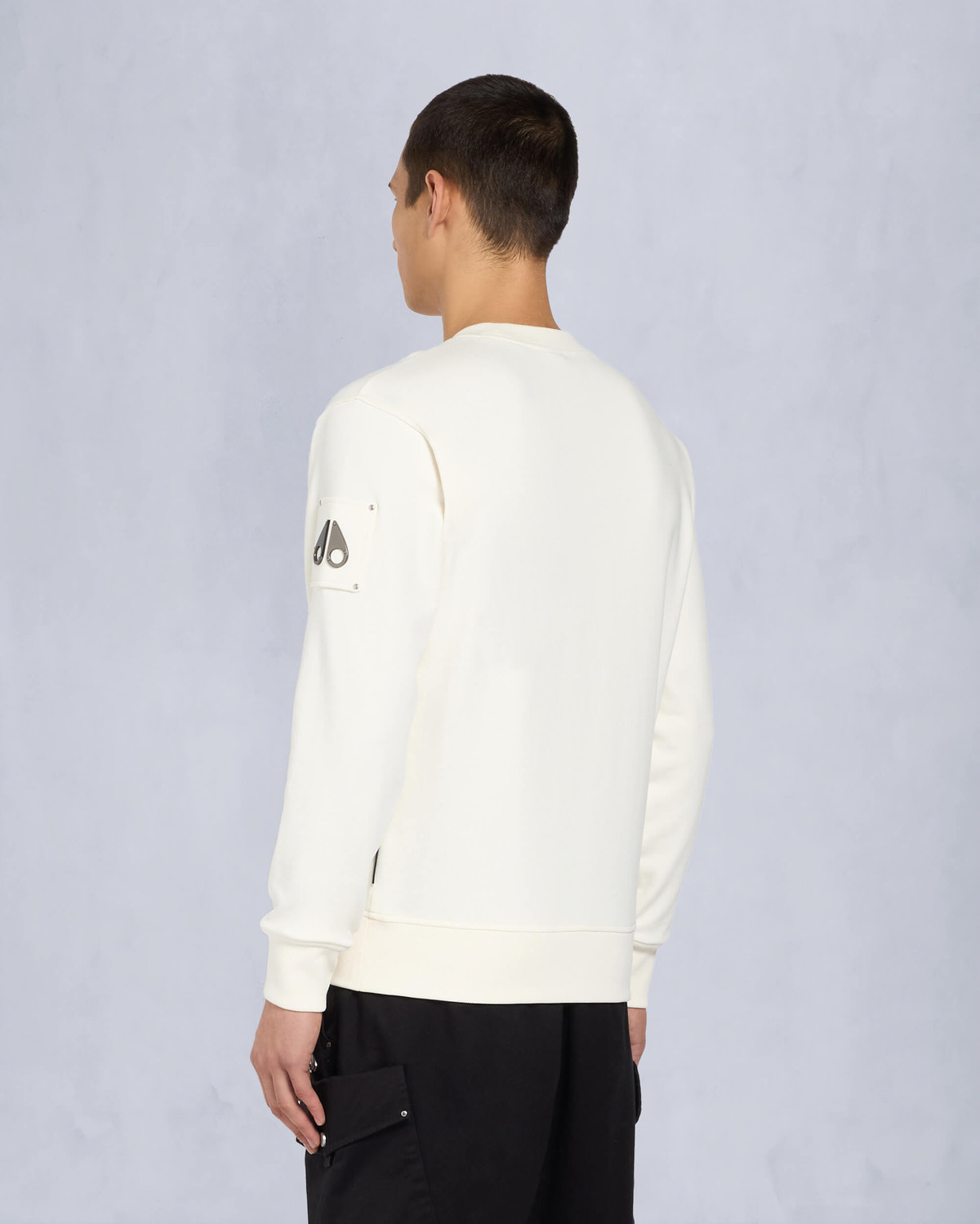 Moose Knuckles - M33MS706 - Hartsfield Sweatshirt - MENS - Plaster - Back