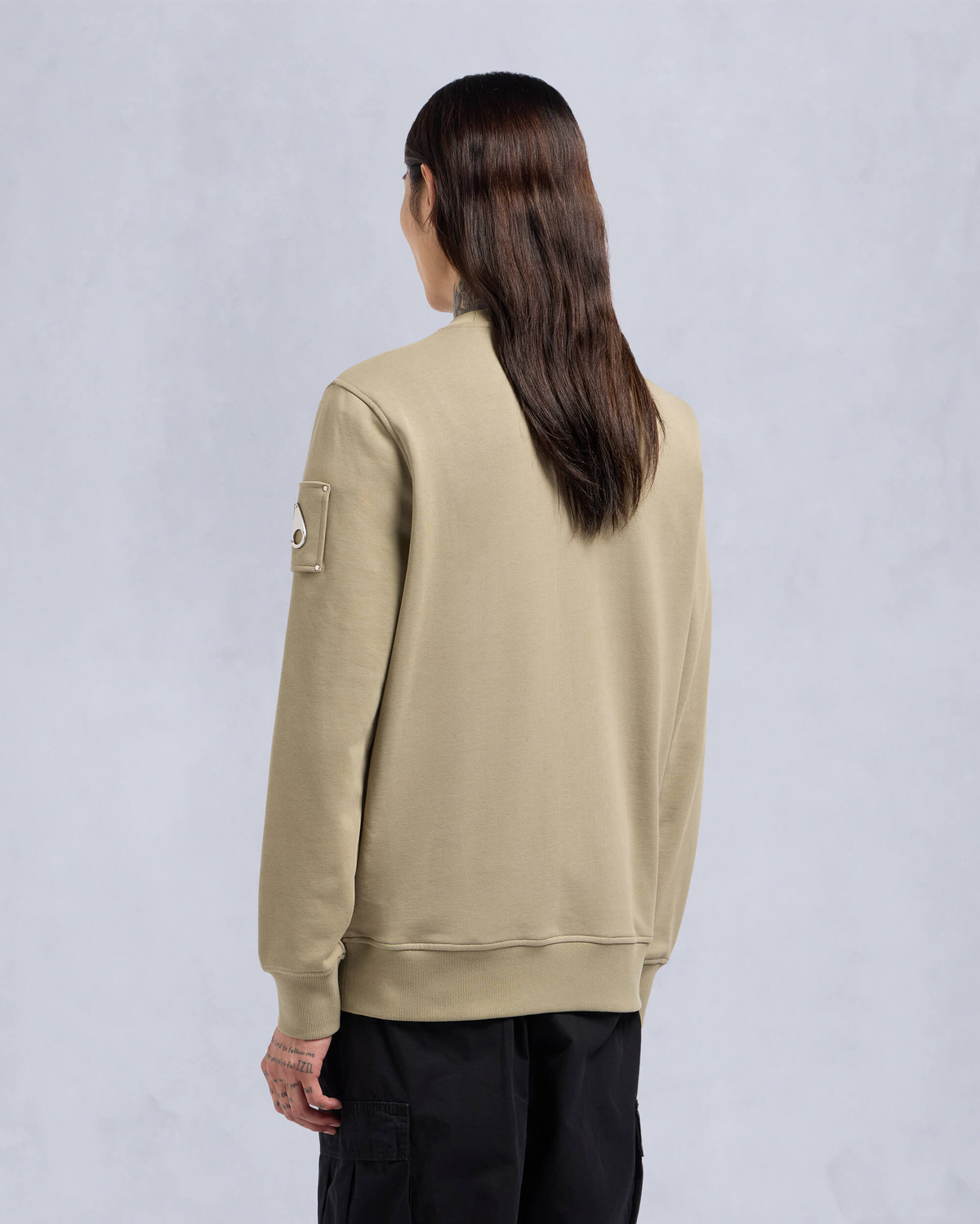Moose Knuckles - M33MS706 - Hartsfield Sweatshirt - MENS - Sage - Back