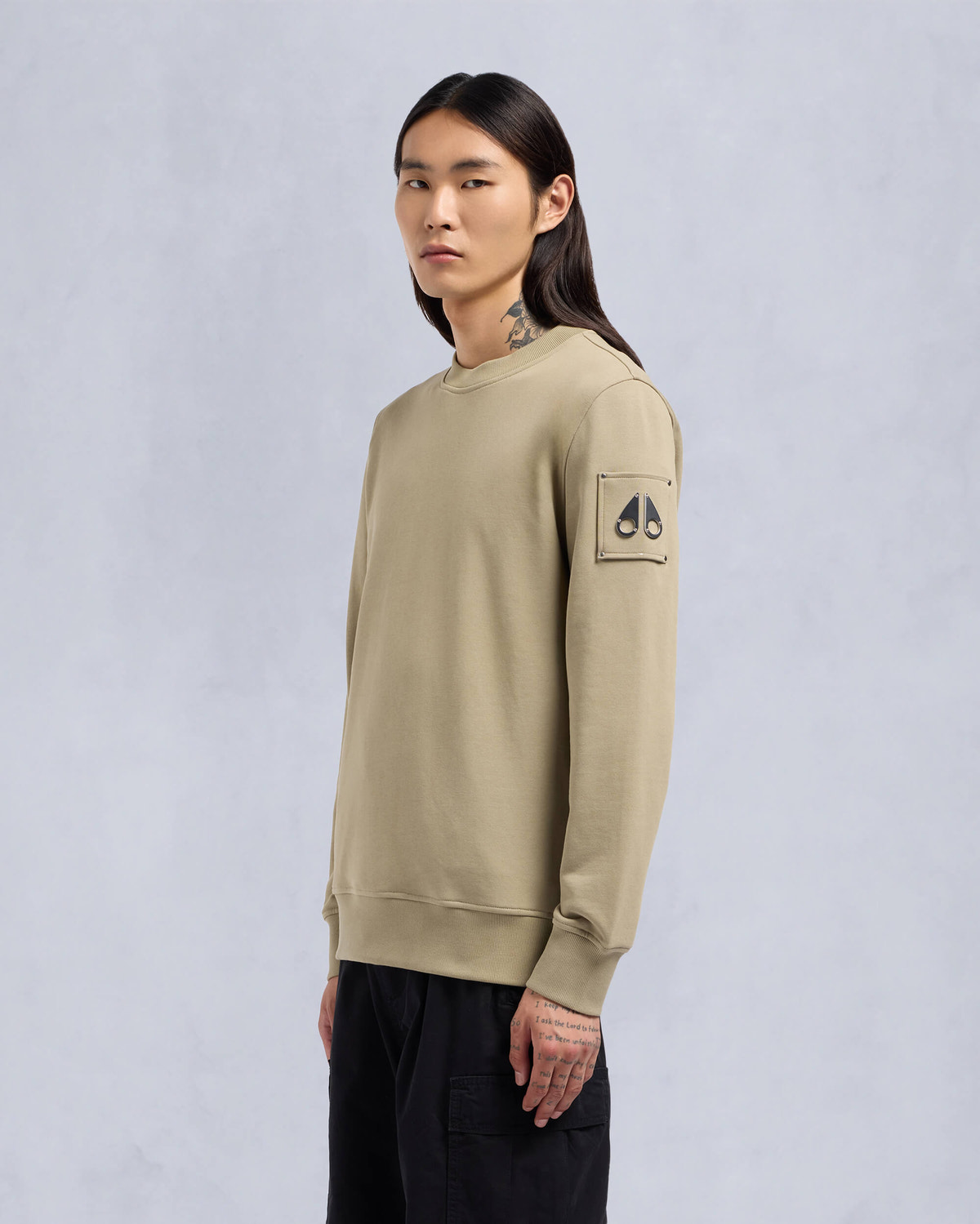 Moose Knuckles - M33MS706 - Hartsfield Sweatshirt - MENS - Sage - Front