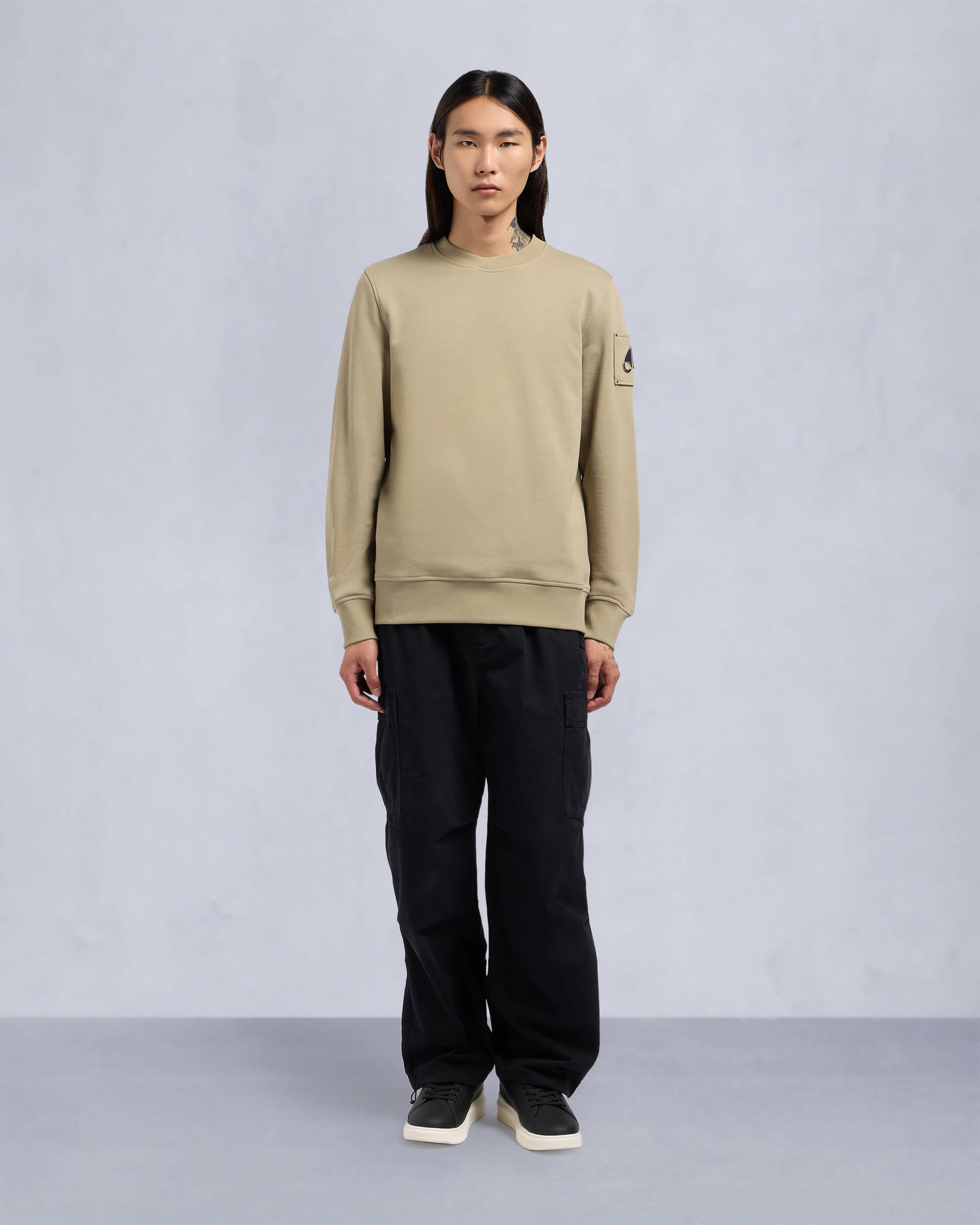 MOOSE KNUCKLES｜ (Hartsfield Crew (M33MS706 833)) Hartsfield Sweatshirt | Men |Moose Knuckles