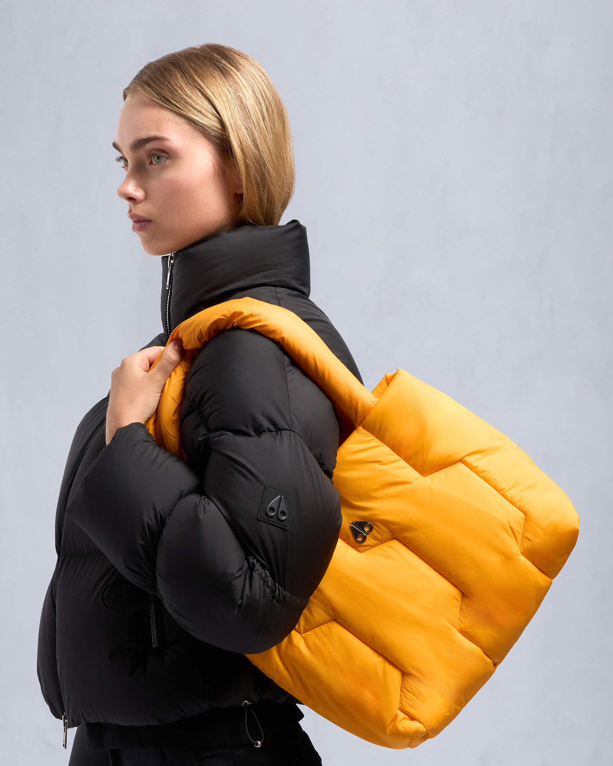 Moose Knuckles Accessories Angline Puffer Tote Bag Sunrise M34LA540 Front