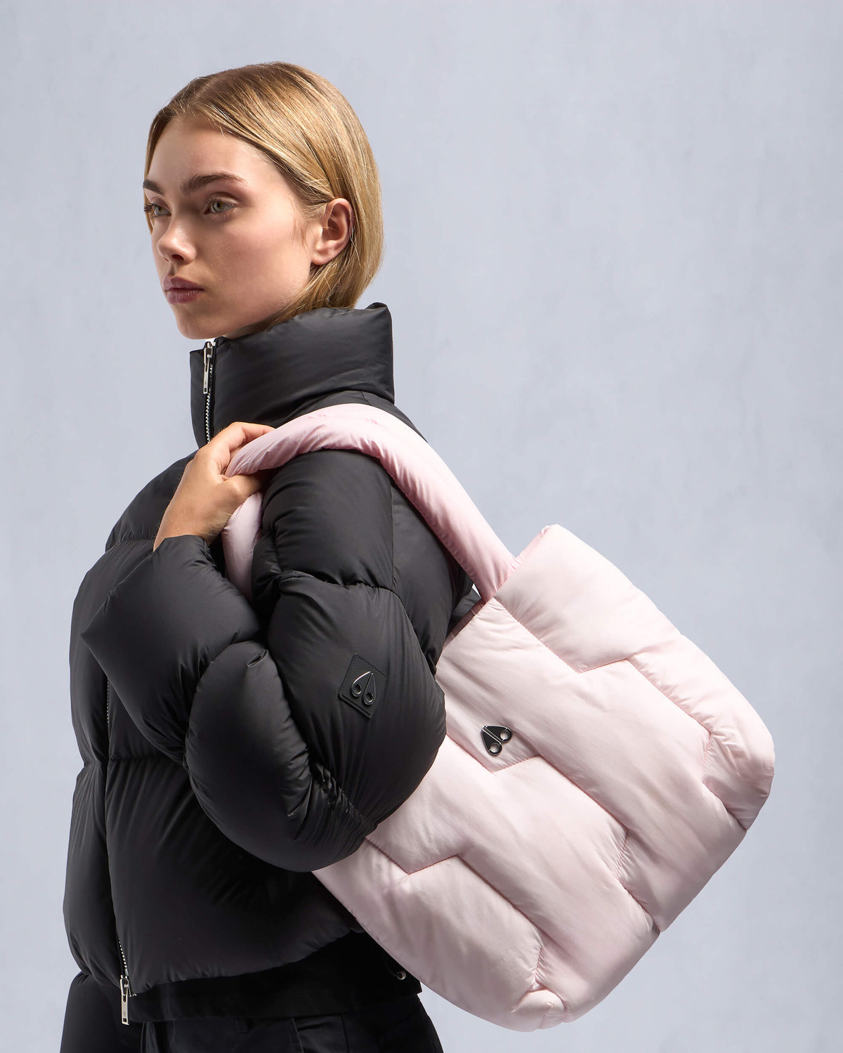 Moose Knuckles - M34LA540 - Angline Puffer Tote Bag - ACCESSORIES - Heaven - Front