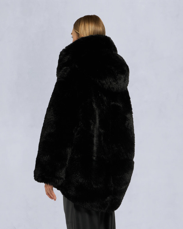 Moose Knuckles - M34LJ131G - Gold Series Jade Faux Fur Jacket - WOMENS - - Back