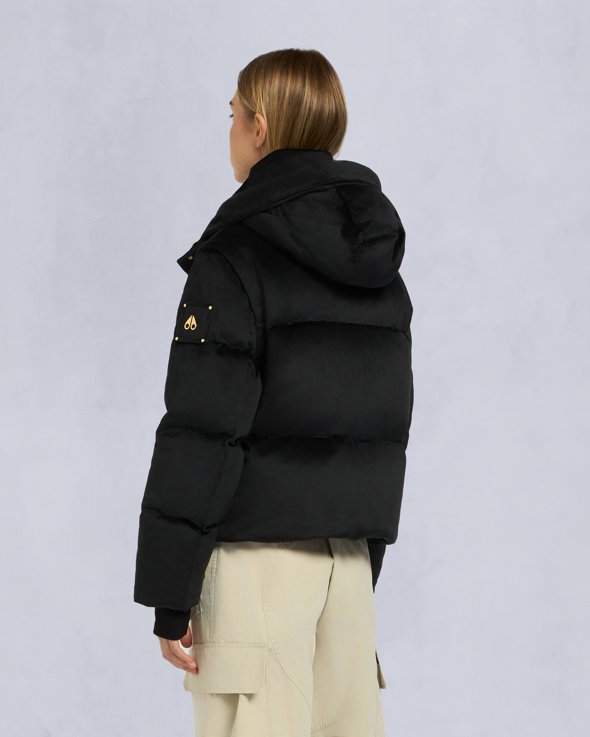 Moose Knuckles - M34LJ194G - Gold Series Misti Velour Puffer - WOMENS - Black - Back