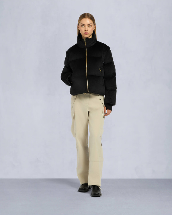 Moose Knuckles - M34LJ194G - Gold Series Misti Velour Puffer - WOMENS - Black - Detail3