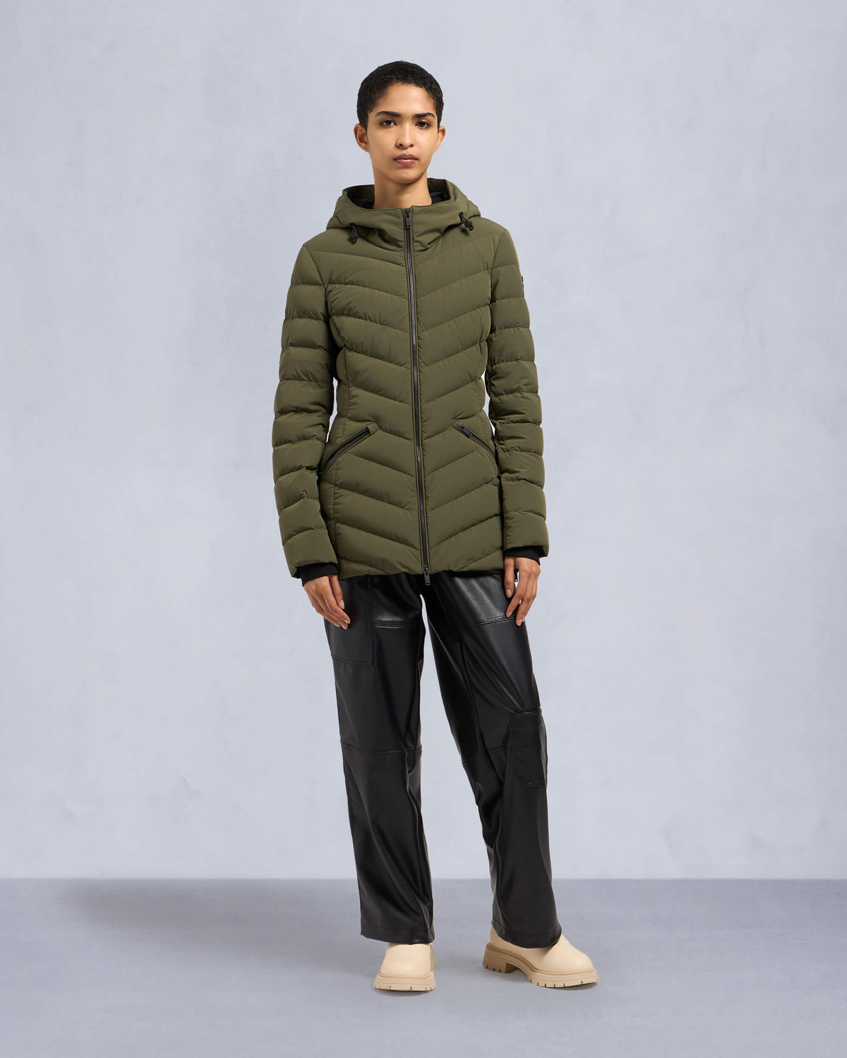 Moose Knuckles Womens Rockcliff Jacket Moss M34LJ206N Front Category