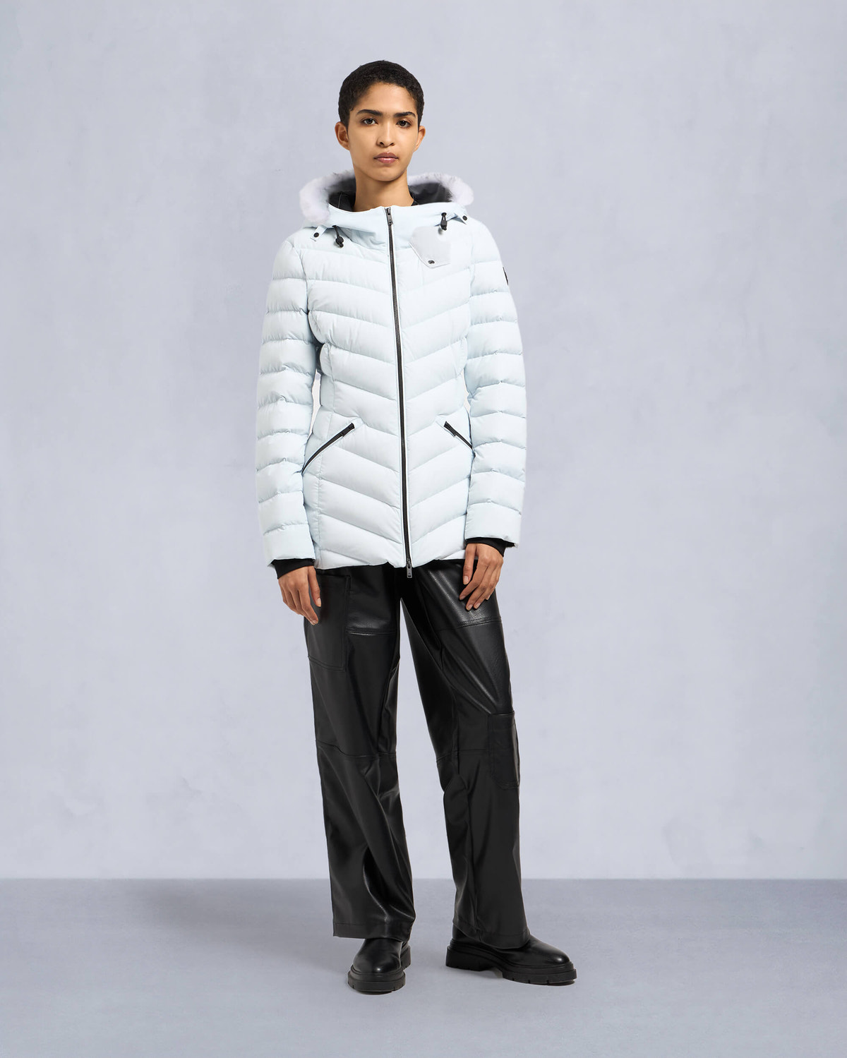 Moose Knuckles - M34LJ206S - Roselawn Jacket - WOMENS - Oxygen / natural shearling - Front Category