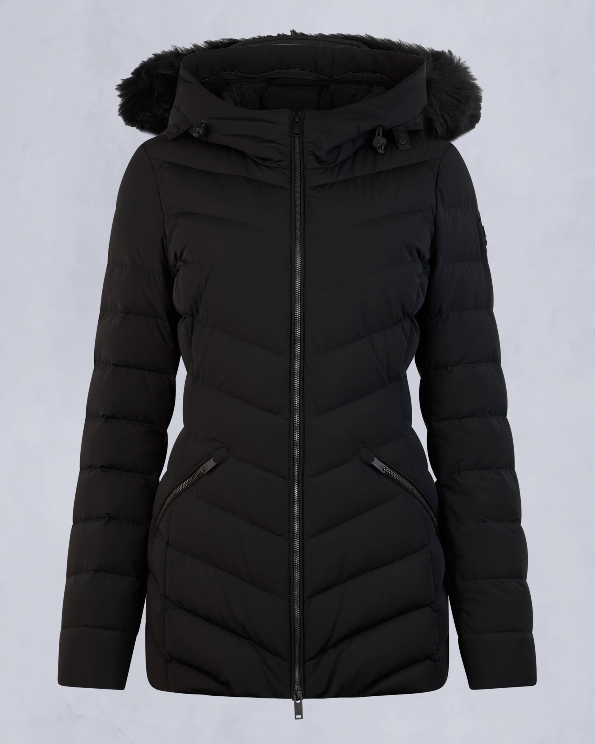 Moose Knuckles - M34LJ206S - Roselawn Jacket - WOMENS - Black / Black Shearling - GM