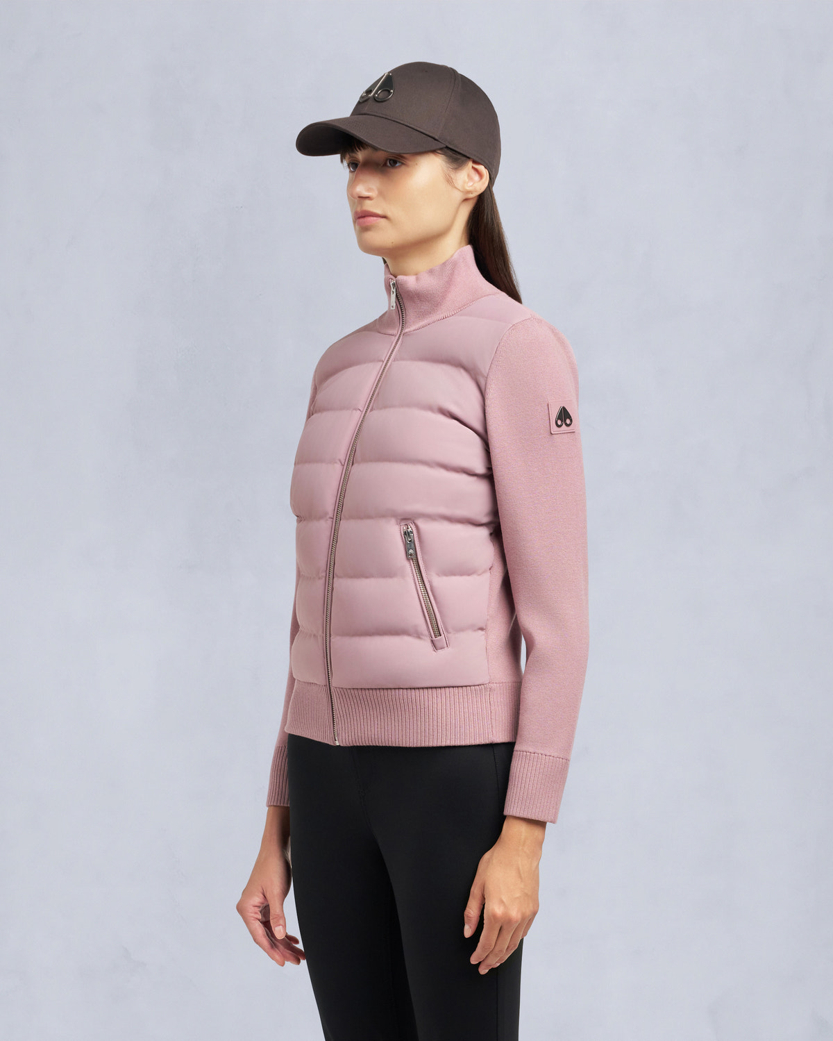 Moose Knuckles - M34LK650 - Josephine Hybrid Sweater - WOMENS - - Front
