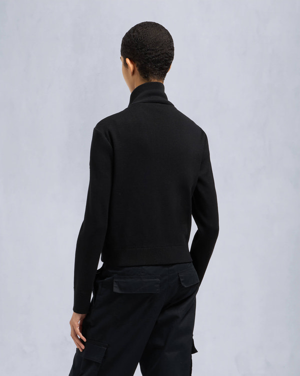 Moose Knuckles - M34LK650 - Josephine Hybrid Sweater - WOMENS - Black - Back