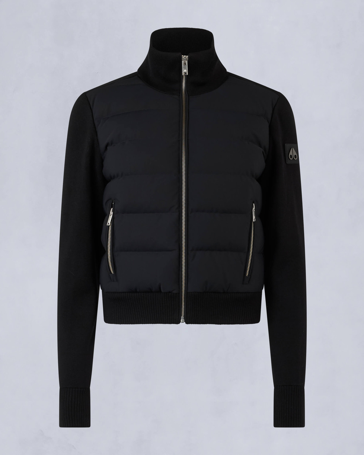 Moose Knuckles - M34LK650 - Josephine Hybrid Sweater - WOMENS - Black - GM