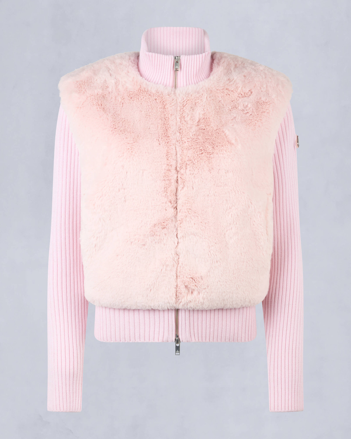 Moose Knuckles Womens Dua Bunny Wool Blend Sweater Heaven M34LK656 - GM