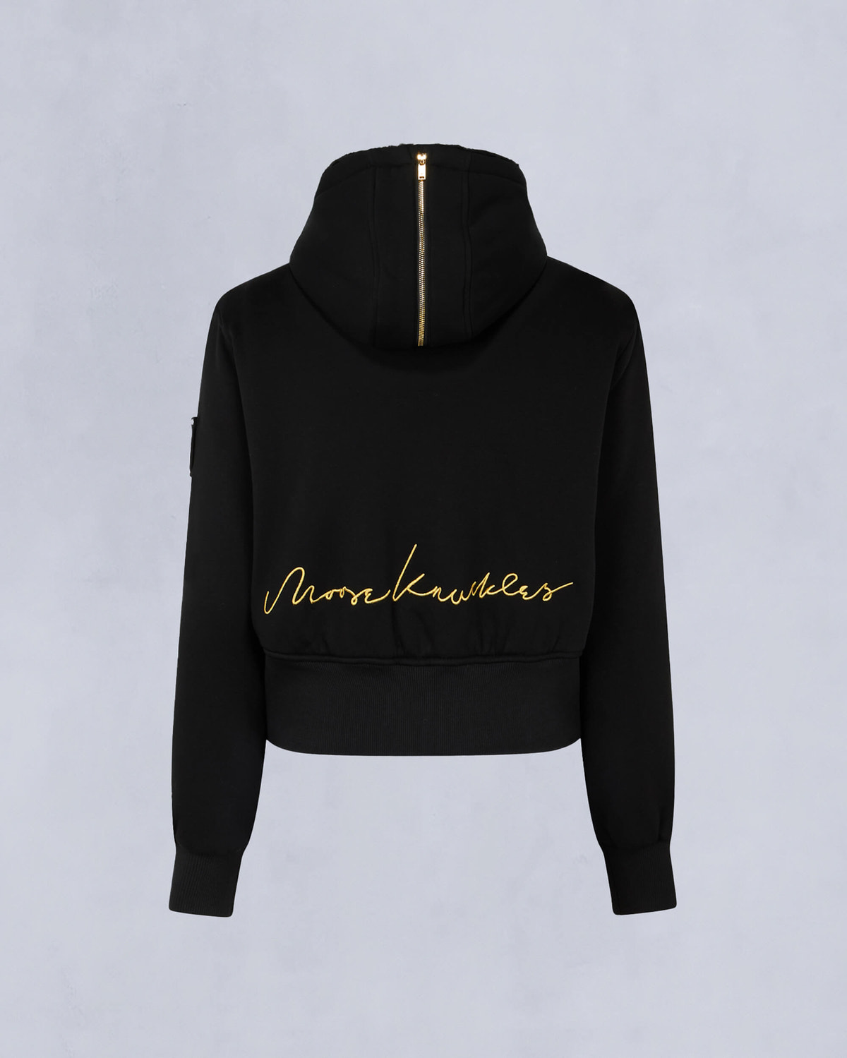 Moose Knuckles - M34LS601G - Gold Series Celestine Bunny - WOMENS - Black / Black Fox Fur - Detail2