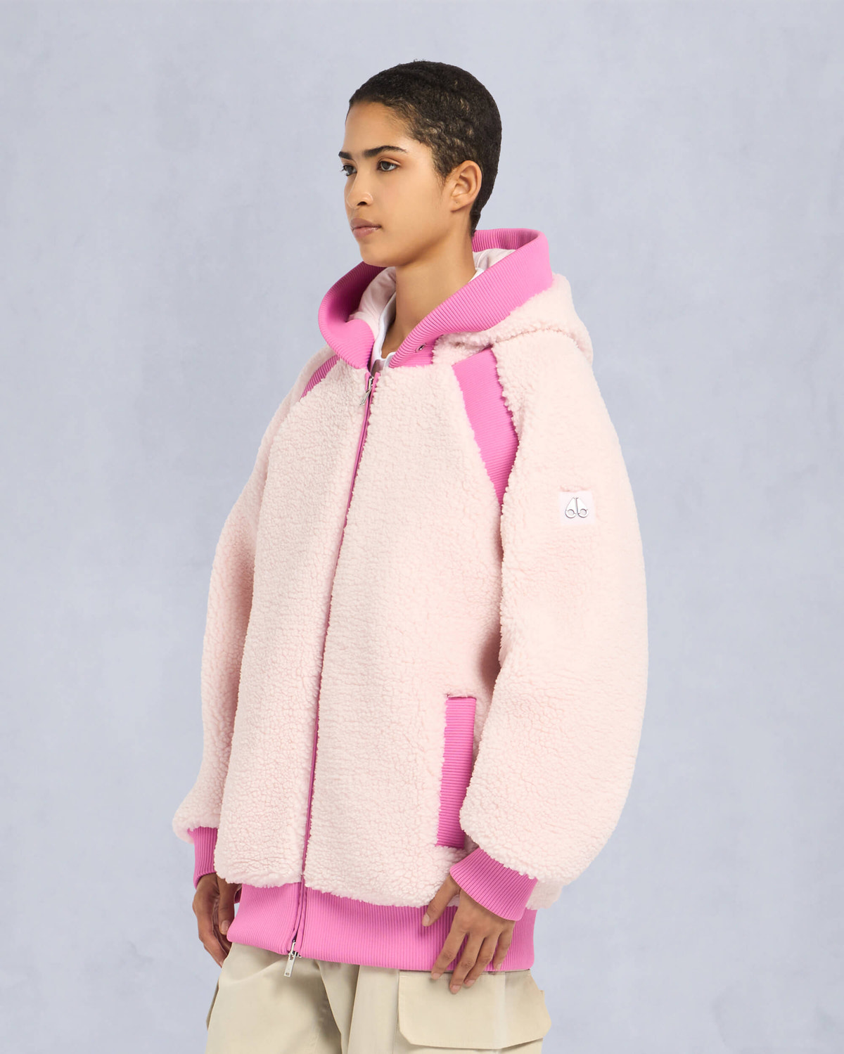 Moose Knuckles - M34LS617 - Holland Sherpa Hoodie - WOMENS - Heaven - Front