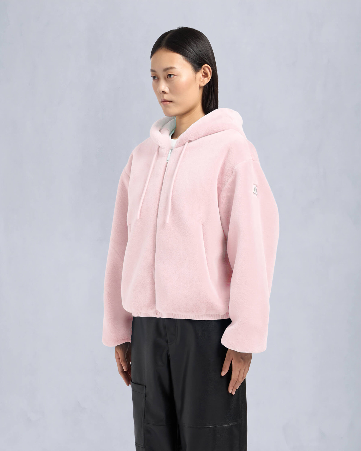 Moose Knuckles Womens Eaton Reversible Bunny Heaven / heaven M34LS652 Front