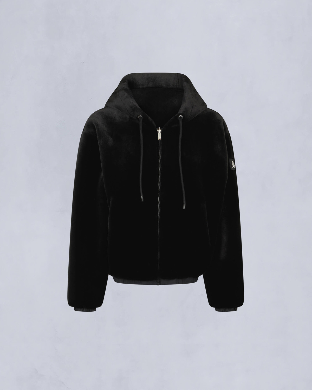 Moose Knuckles - M34LS652 - Eaton Reversible Bunny - WOMENS - Black / Shiny Black - Detail7
