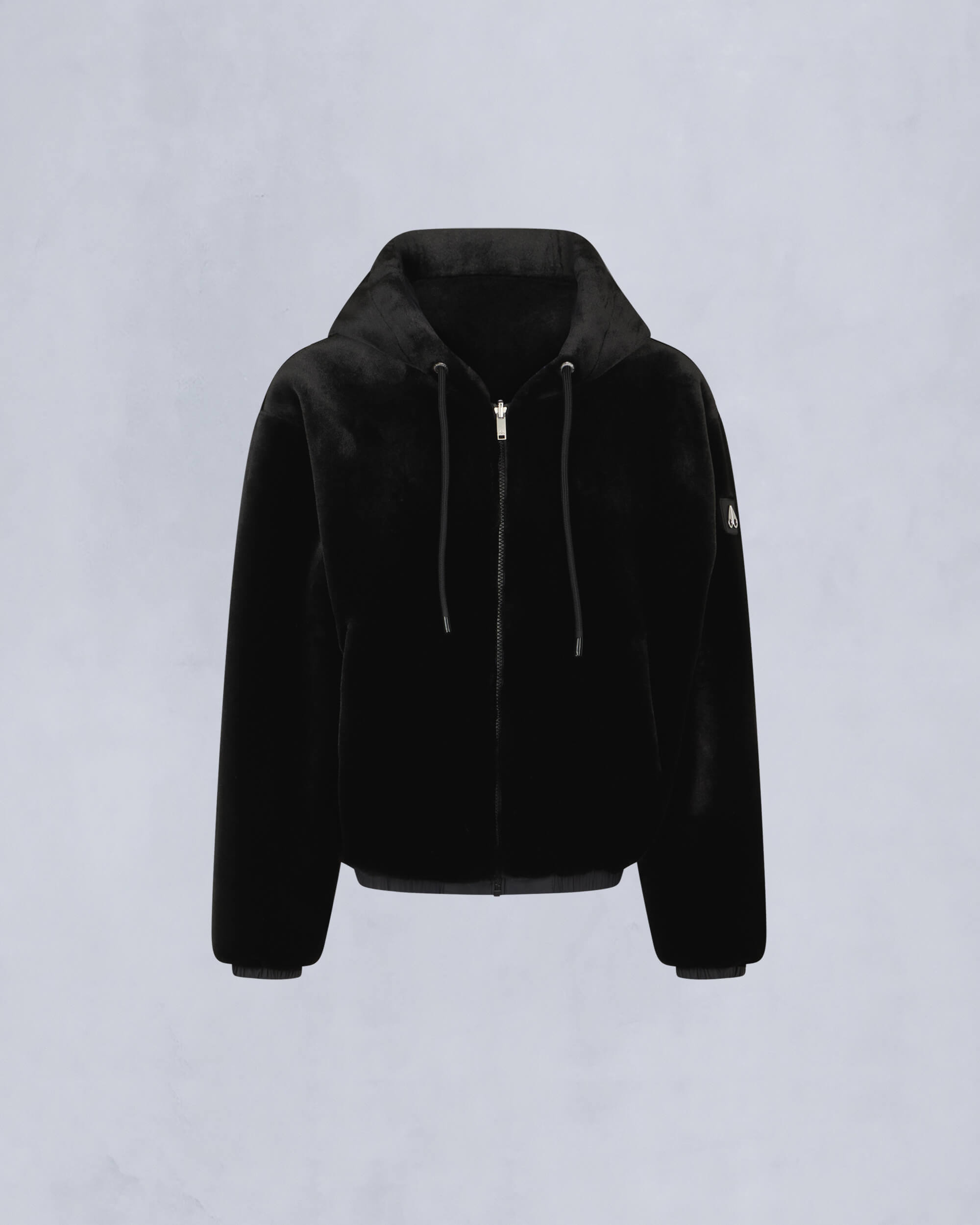 Moose Knuckles - M34LS652 - Eaton Reversible Bunny - WOMENS - Black / Shiny Black - Detail7