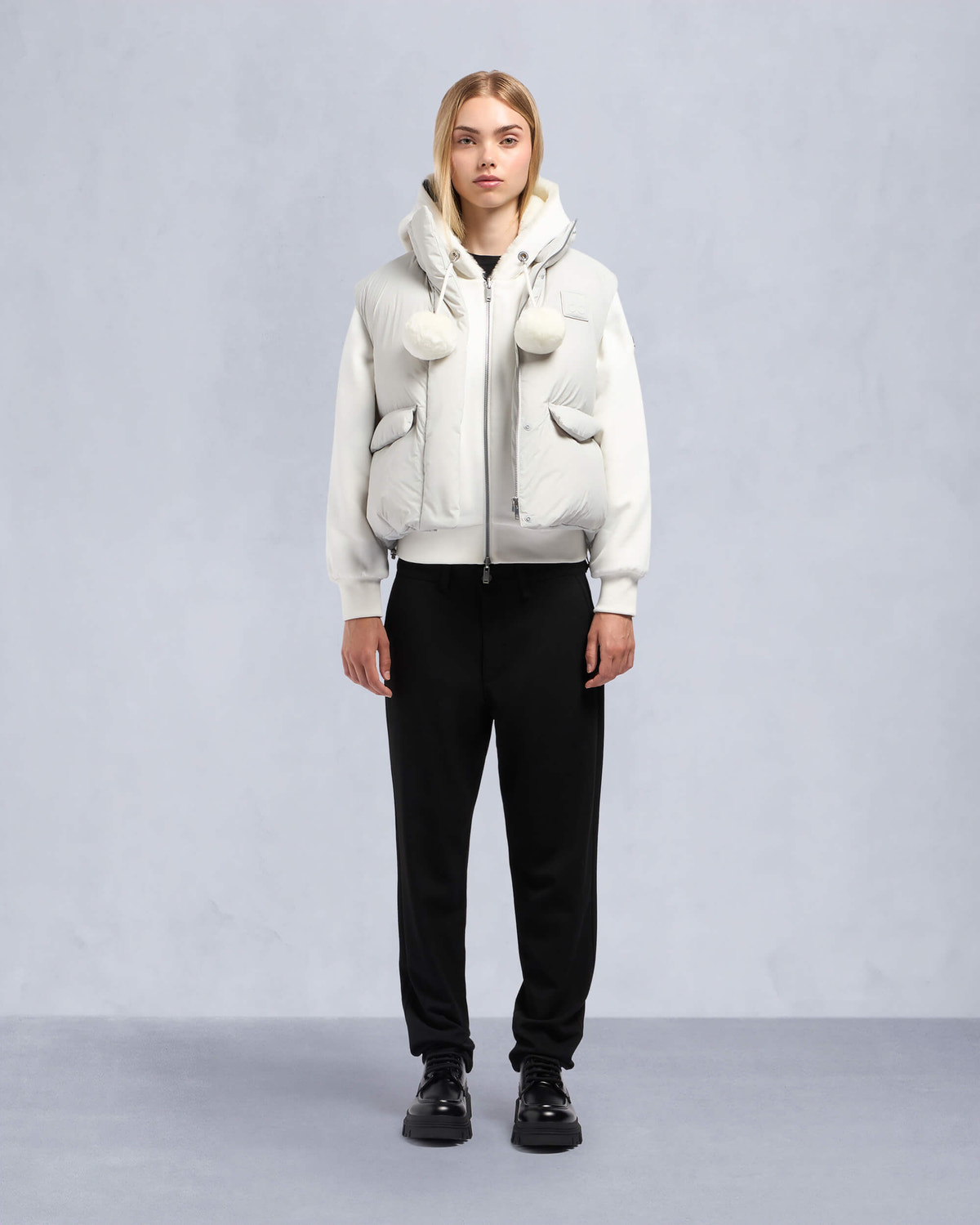 Moose Knuckles Womens Duvet Katrina Vest Stone M34LV459 Front Category