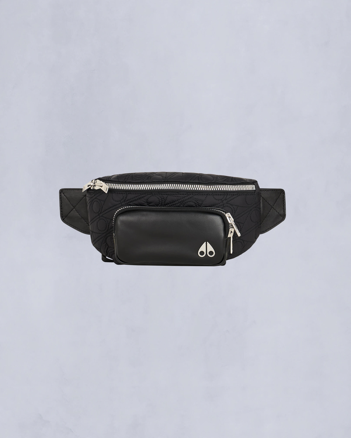 Moose Knuckles - M34MA522H - Logo Monogram Waist Bag - ACCESSORIES - Black Monogram - Front Category