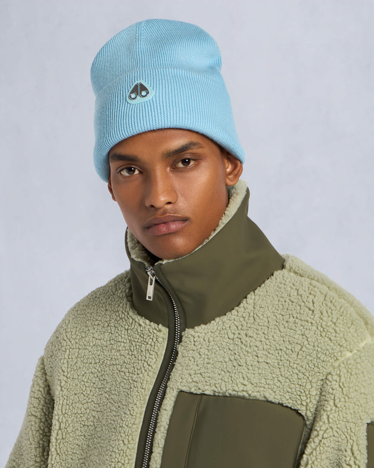 Moose Knuckles Accessories Parnis Unisex Beanie Oxygen M34MA544 Front
