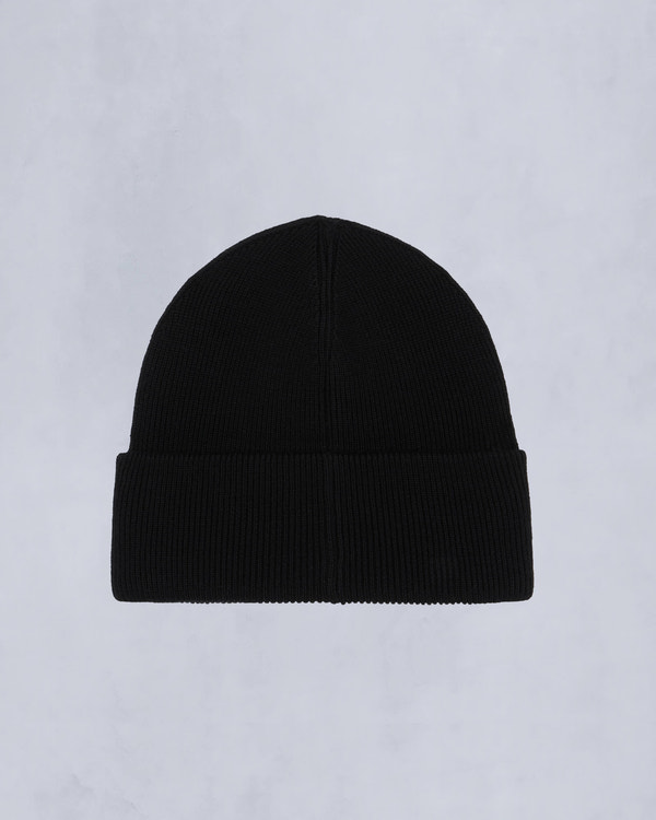 Moose Knuckles - M34MA574 - Logo Beanie Unisex - ACCESSORIES - Black - Back