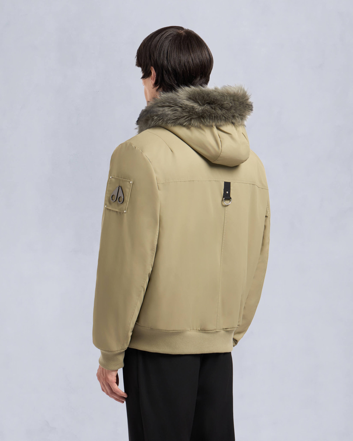 Moose Knuckles - M34MB027S - Denali Bomber Jacket - MENS - Sage /sage sherling - Back