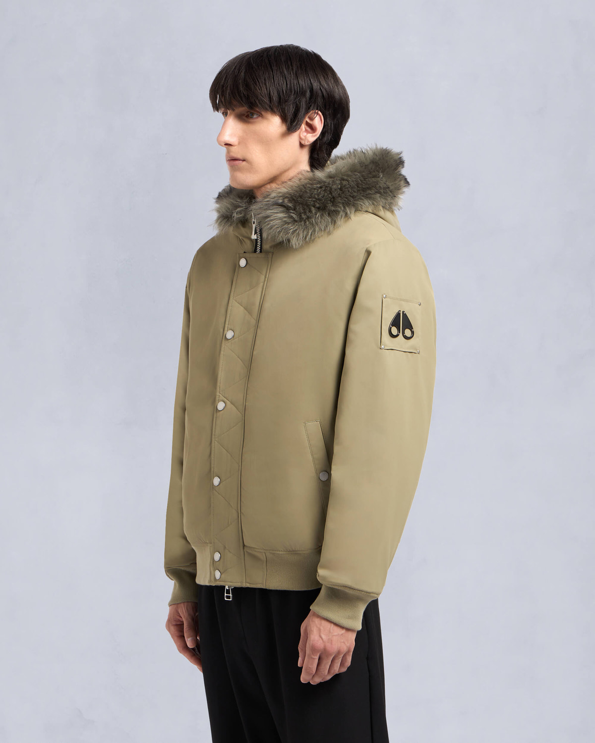 Moose Knuckles - M34MB027S - Denali Bomber Jacket - MENS - Sage /sage sherling - Front