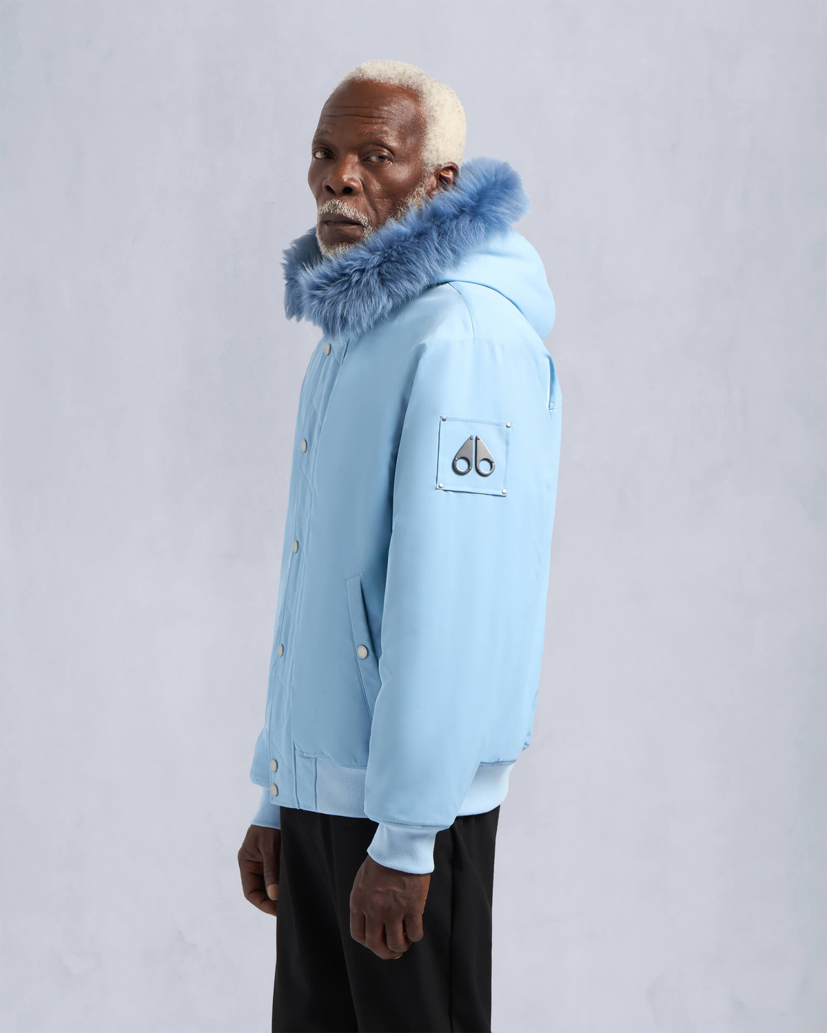 Moose Knuckles - M34MB027S - Denali Bomber Jacket - MENS - Rain / rain sherling - Front