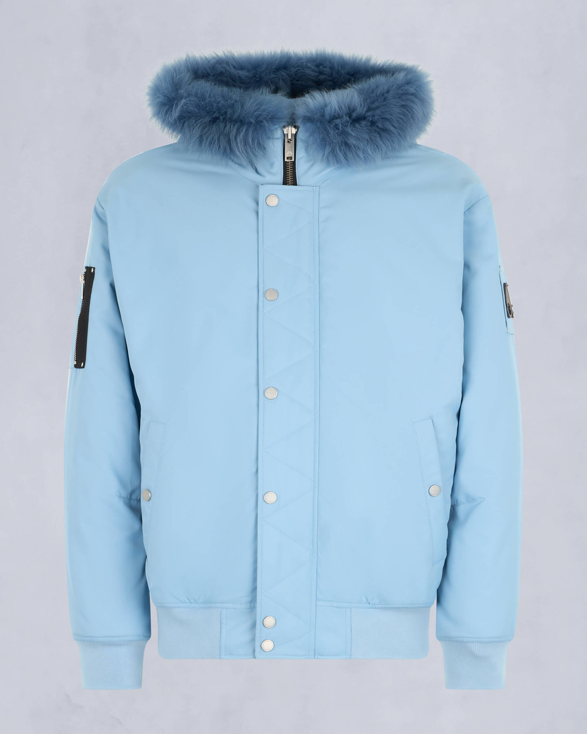 Moose Knuckles - M34MB027S - Denali Bomber Jacket - MENS - Rain / rain sherling - GM