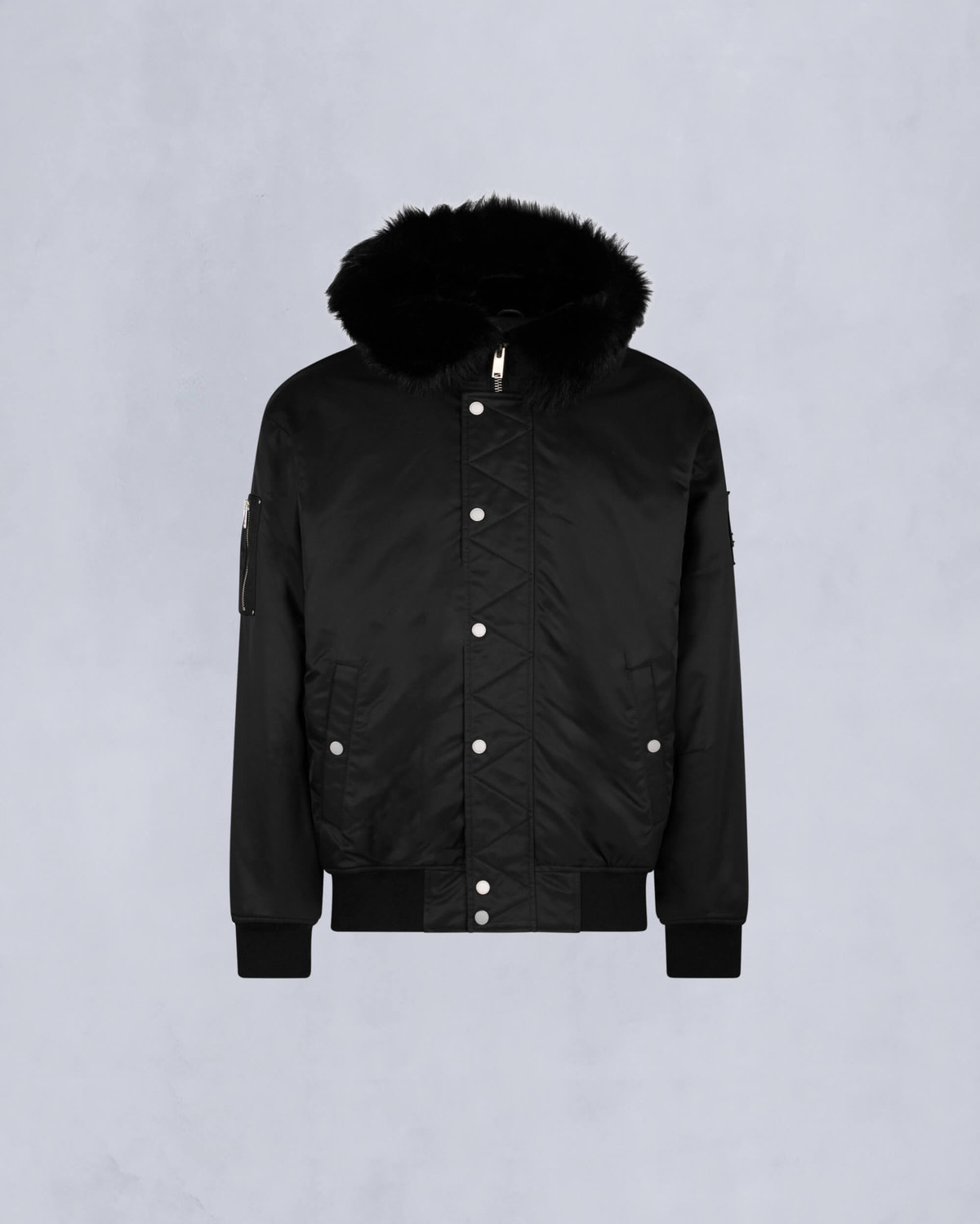 Moose Knuckles - M34MB027S - Denali Bomber Jacket - MENS - Black / Black Shearling - GM